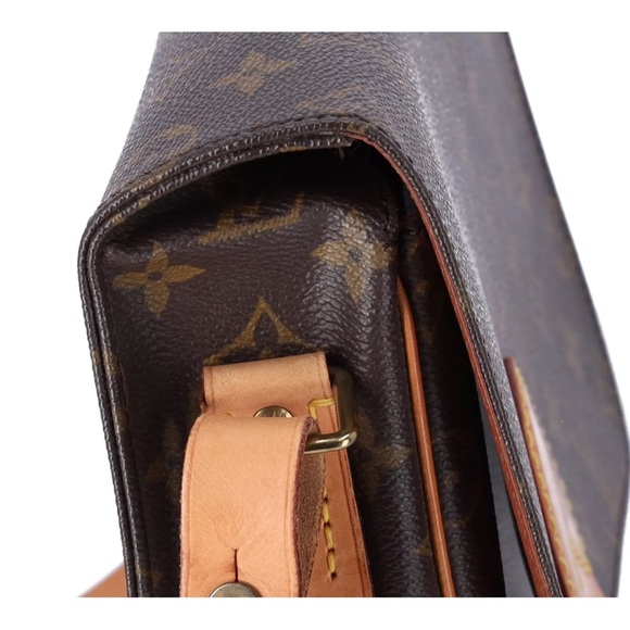 Louis Vuitton M51252 Cartouchiere GM Brown Monogram Leather Shoulder Bag - Picture 7 of 13